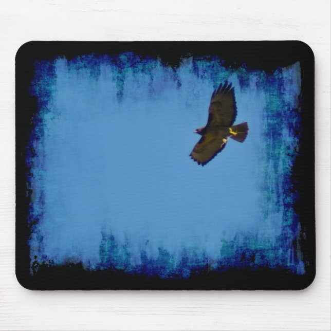 Red Tailed Hawk in Flight Mouse Pad (Front)
