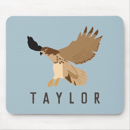 Red_Tailed Hawk in Flight Personalized Mouse Pad