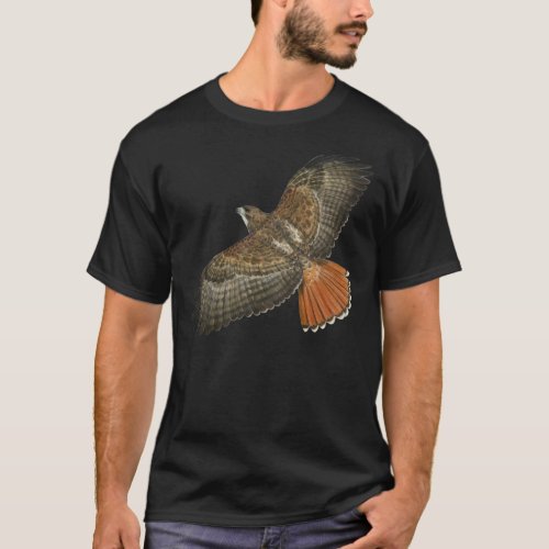 Red Tailed Hawk In Flight  T_Shirt