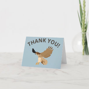 Red-Tailed Hawk in Flight Thank You Card