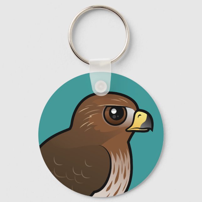 Red-tailed Hawk Keychain (Front)