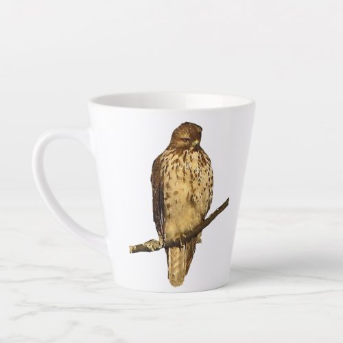 Red_tailed Hawk Latte Mug