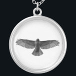 Red-tailed Hawk Necklace<br><div class="desc">A juvenile red-tailed hawk photographed while out hiking in Dutchess County, New York. You can also customize this necklace with your own personal message!</div>
