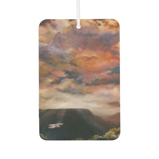 Red-tailed Hawk over the Mesas Air Freshener (Front)