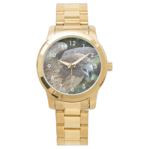 Red-tailed Hawk Photo Wristwatch
