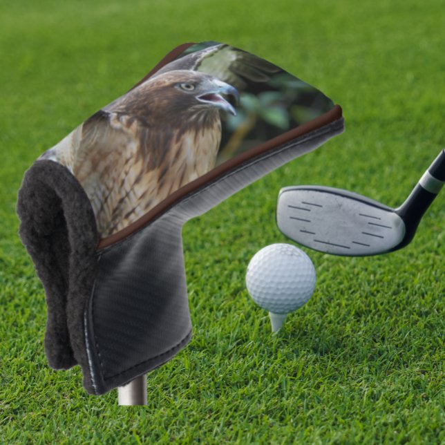 Red-tailed Hawk Raptor Photo Golf Head Cover (In Situ Golfing)