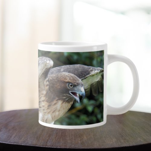 Red_tailed Hawk Raptor Photo Large Coffee Mug