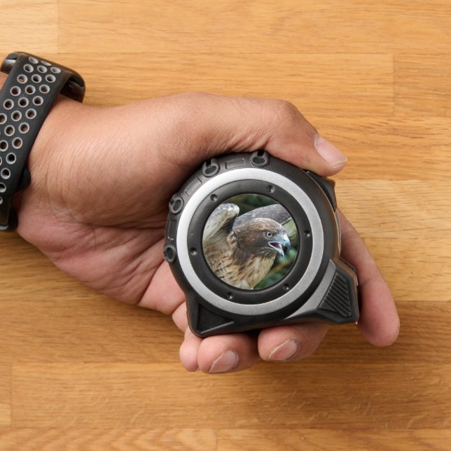 Red-tailed Hawk Raptor Photo Tape Measure (Home)