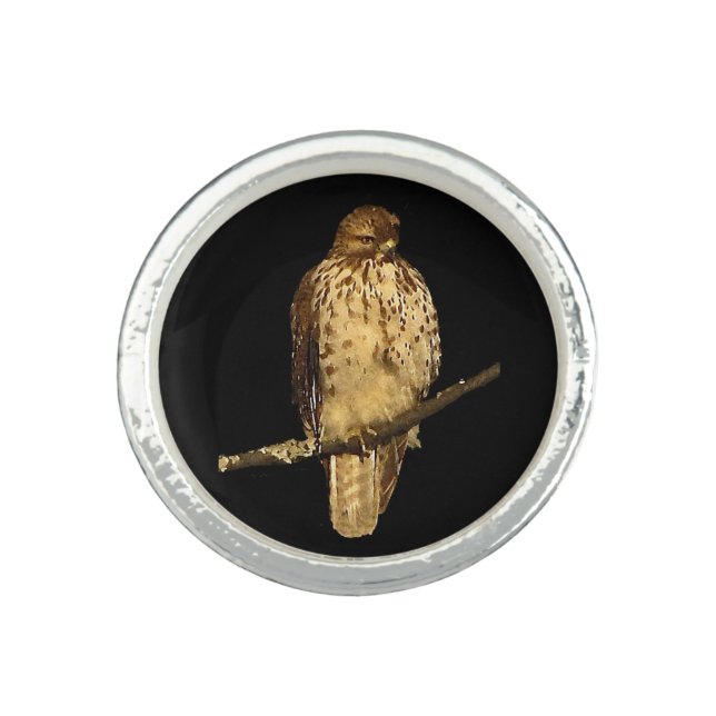 Red Tailed Hawk Ring (Front)
