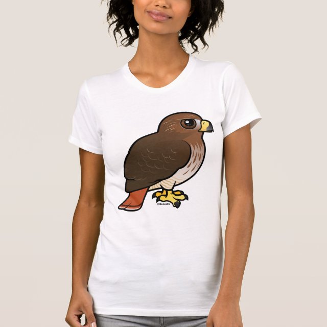 Red Tailed Hawk Women S American Apparel Fine Jersey Short Sleeve T Shirt