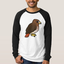 Red-tailed Hawk Men's Canvas Long Sleeve Raglan T-Shirt