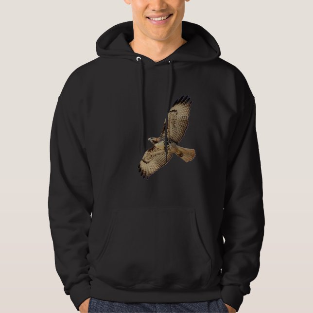 Red Tailed Hawk T-Shirt Hoodie (Front)