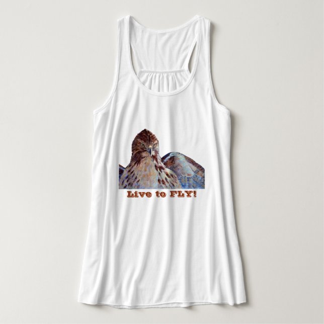 Red Tailed Hawk Tank Top (Design Front)