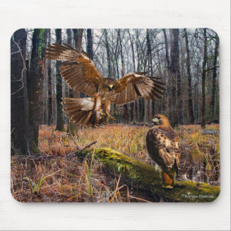 "Red-Tailed Hawks" Mouse Pad
