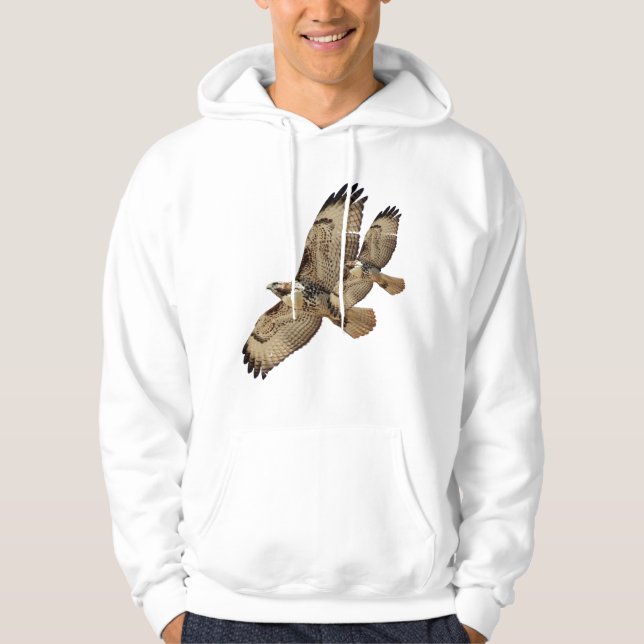 Red Tailed Hawks T-Shirt Hoodie (Front)