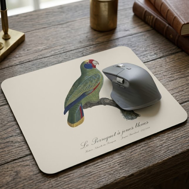 Red-Tailed Parrot Amazon, Amazona Brasiliensis Mouse Pad (Red-Tailed Parrot Amazon, Amazona Brasiliensis. Mouse Pad)