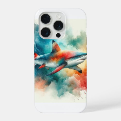 Red Tailed Shark Watercolor AREF910 _ Watercolor iPhone 15 Pro Case