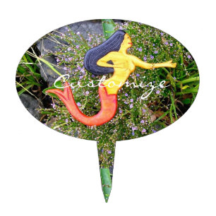 red-tailed sirena mermaid cake topper