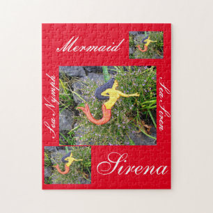 red-tailed sirena mermaid jigsaw puzzle