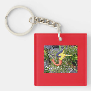 red-tailed sirena mermaid keychain