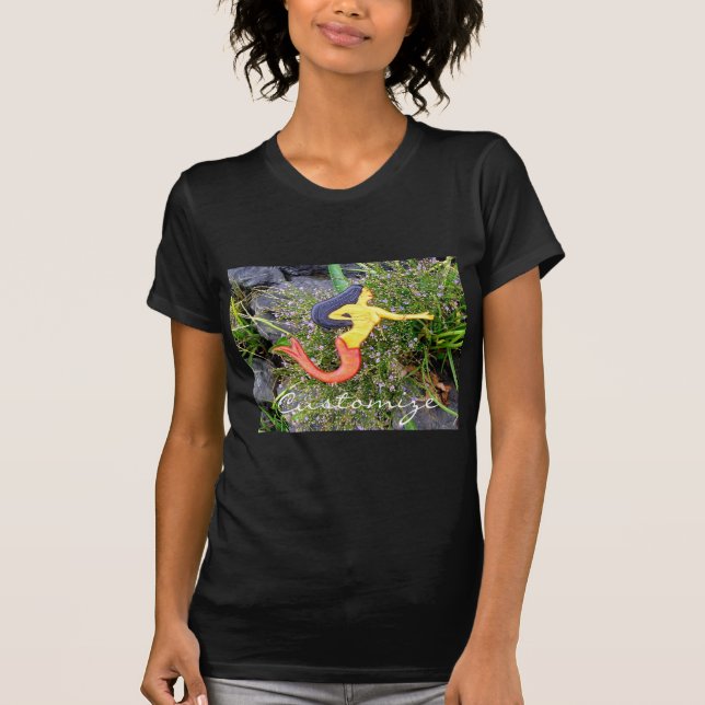 red-tailed sirena mermaid T-Shirt (Front)