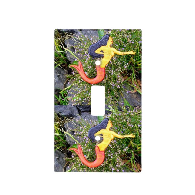 red-tailed sirena mermaids light switch cover (Front)