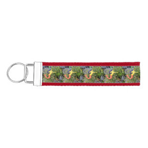 red-tailed sirena mermaids wrist keychain