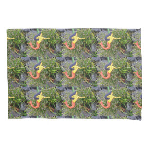 red-tailed sirenas mermaid pattern pillow case