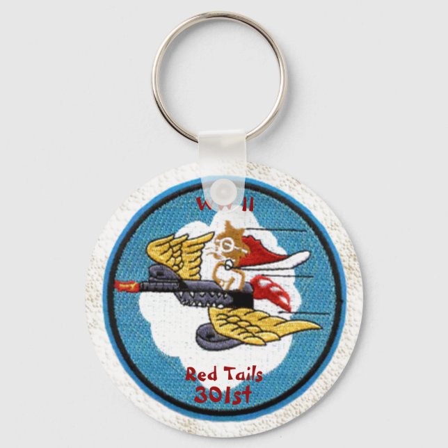 Red Tails - 301st Fighter Squadron Keychain (Front)