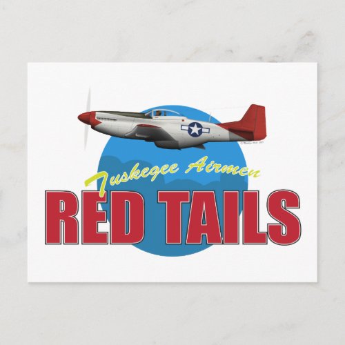 Red Tails Tuskegee Airmen Postcard