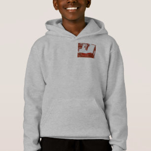 Red "Take to the Road" Graphic Hoodie