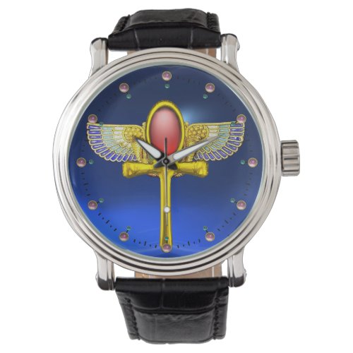 RED TALISMANEGYPTIAN WINGED ANKHCORNUCOPIA Blue Watch