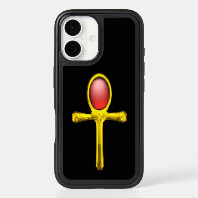 RED TALISMAN Golden Ankh Otterbox iPhone Case (Back)