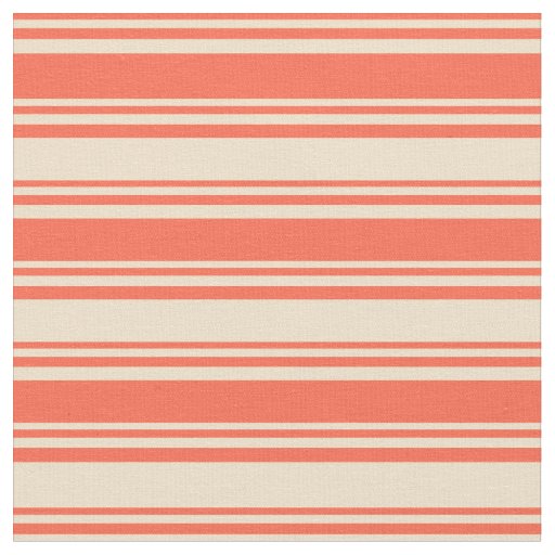 Red & Tan Lines Fabric
