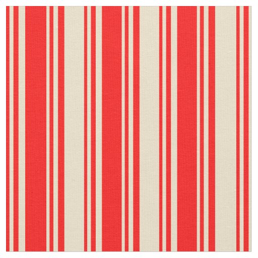 Red & Tan Lines Fabric