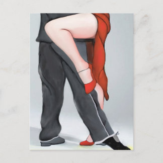 Red Tango Shoe Postcard