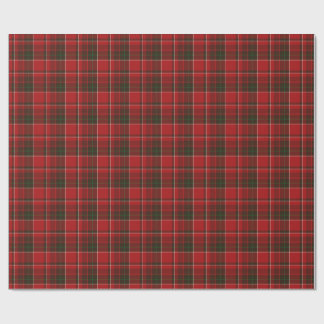 Red tartan checkered pattern wrapping paper
