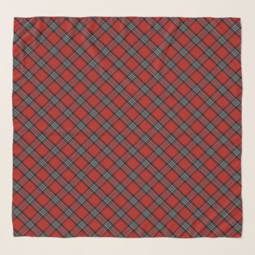 Red Tartan Chifon Scarf