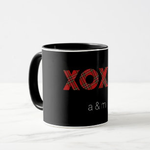 Red Tartan Christmas Pattern Mug