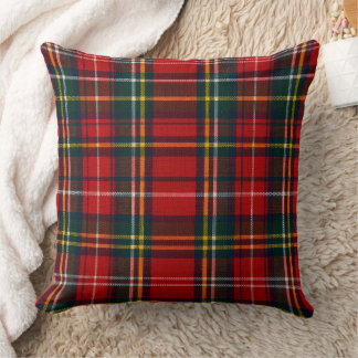 Red Tartan Classic Farmhouse Buffalo Plaid Throw Pillow