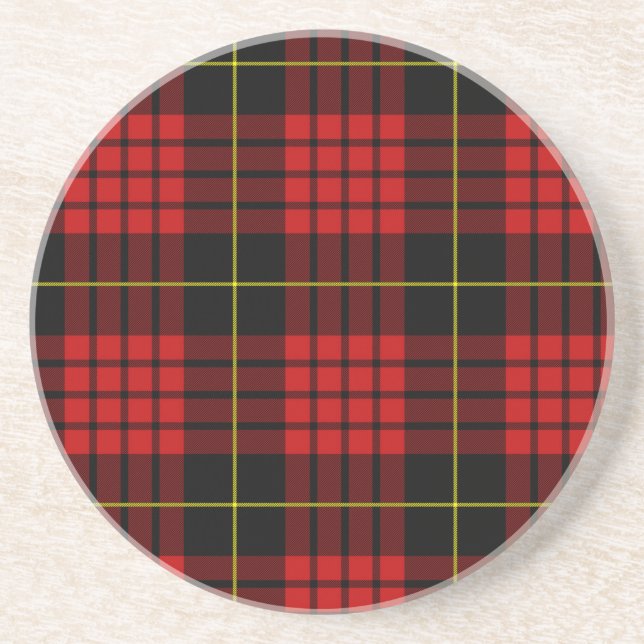 Red Tartan Coaster (Front)