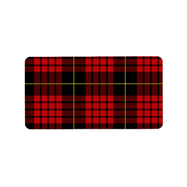 Red Tartan Labels (Front)