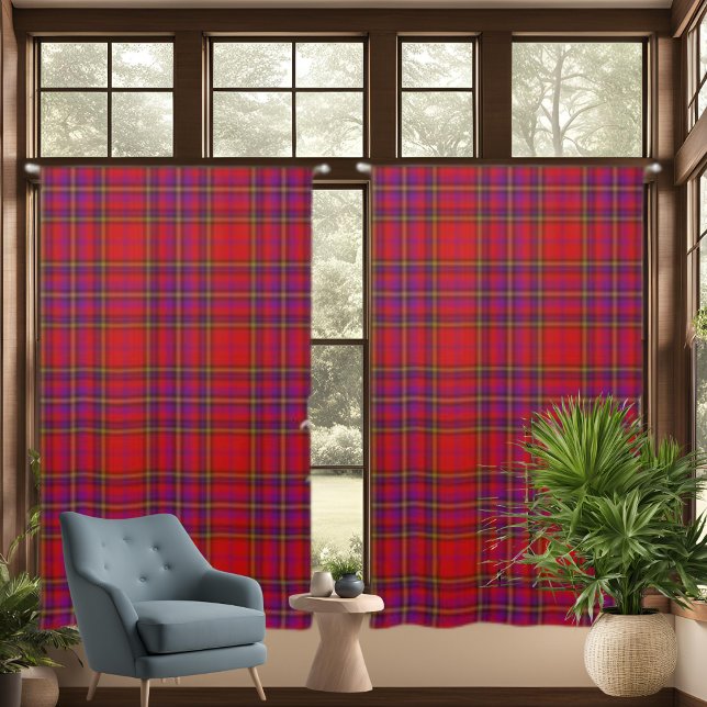 Red Tartan Plaid Check Curtains (Red Tartan Plaid Check Curtains)