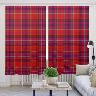 Red Tartan Plaid Check Curtains