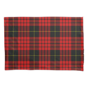 Red Tartan Plaid Country Christmas Pillow Case