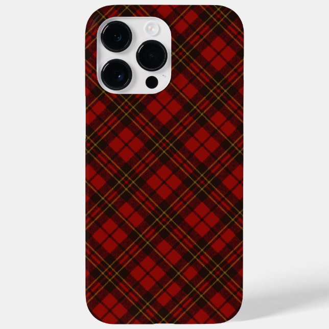 Red tartan plaid winter Christmas pattern Case-Mate iPhone Case (Back)
