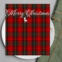 Red Tartan Scotland Seamless Plaid Pattern