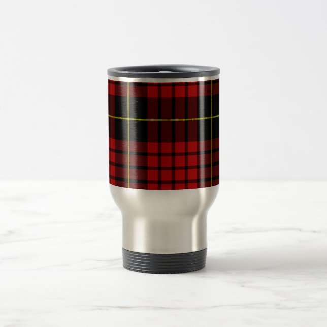 Red Tartan Travel/Commuter Mug (Center)