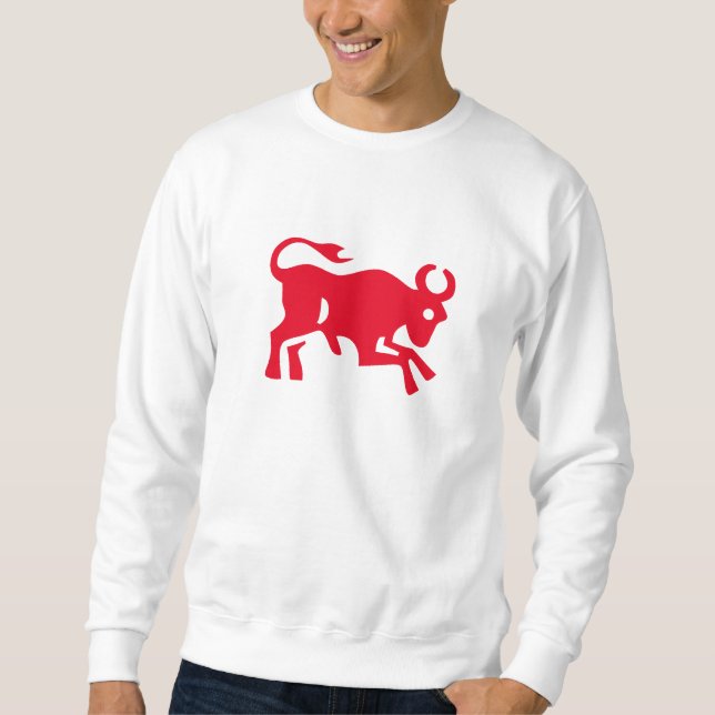red Taurus icon  Sweatshirt (Front)
