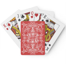 Red Tea Pot Poker Cards